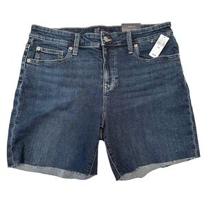 Gap‎ 9" Bermuda Denim Shorts Stretch Women's 12/31 Blue Boho Hippie Dainty NWT
